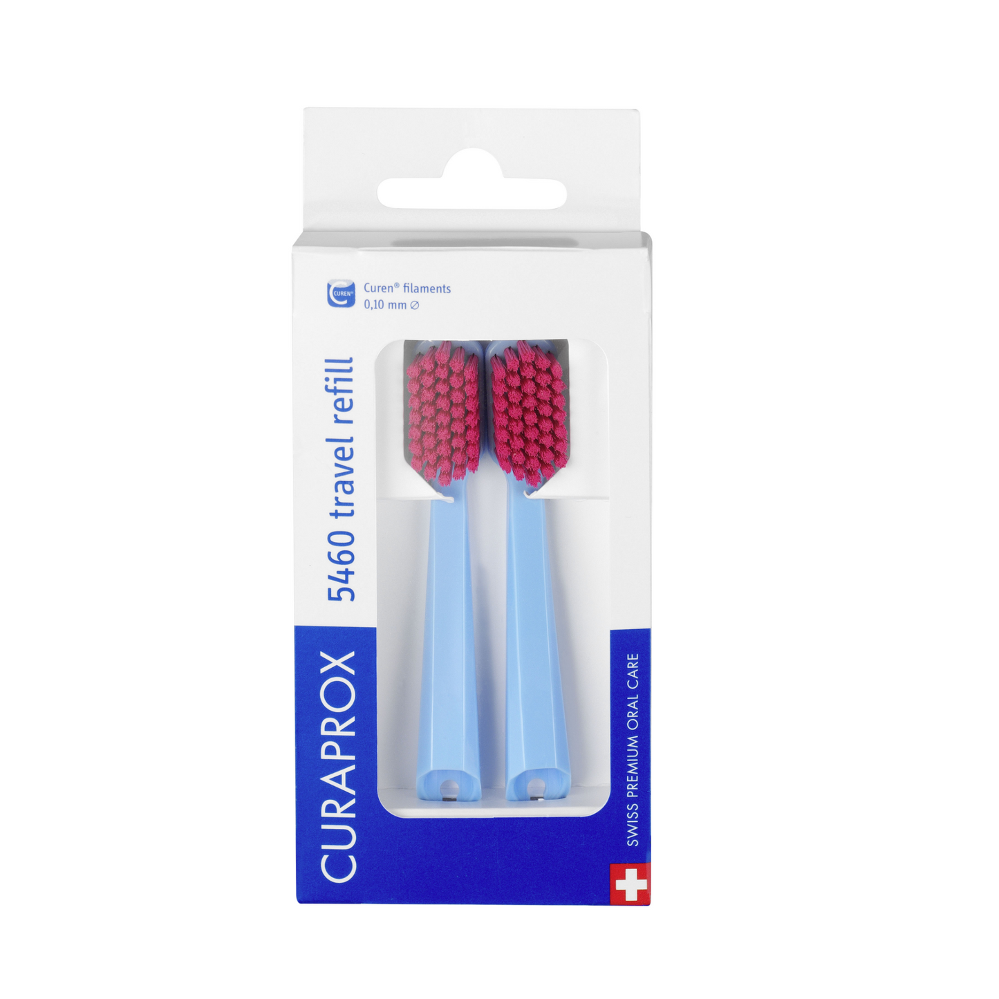 Têtes de brosse CS 5460 pour kit de voyage, bleu, 2 pcs.
