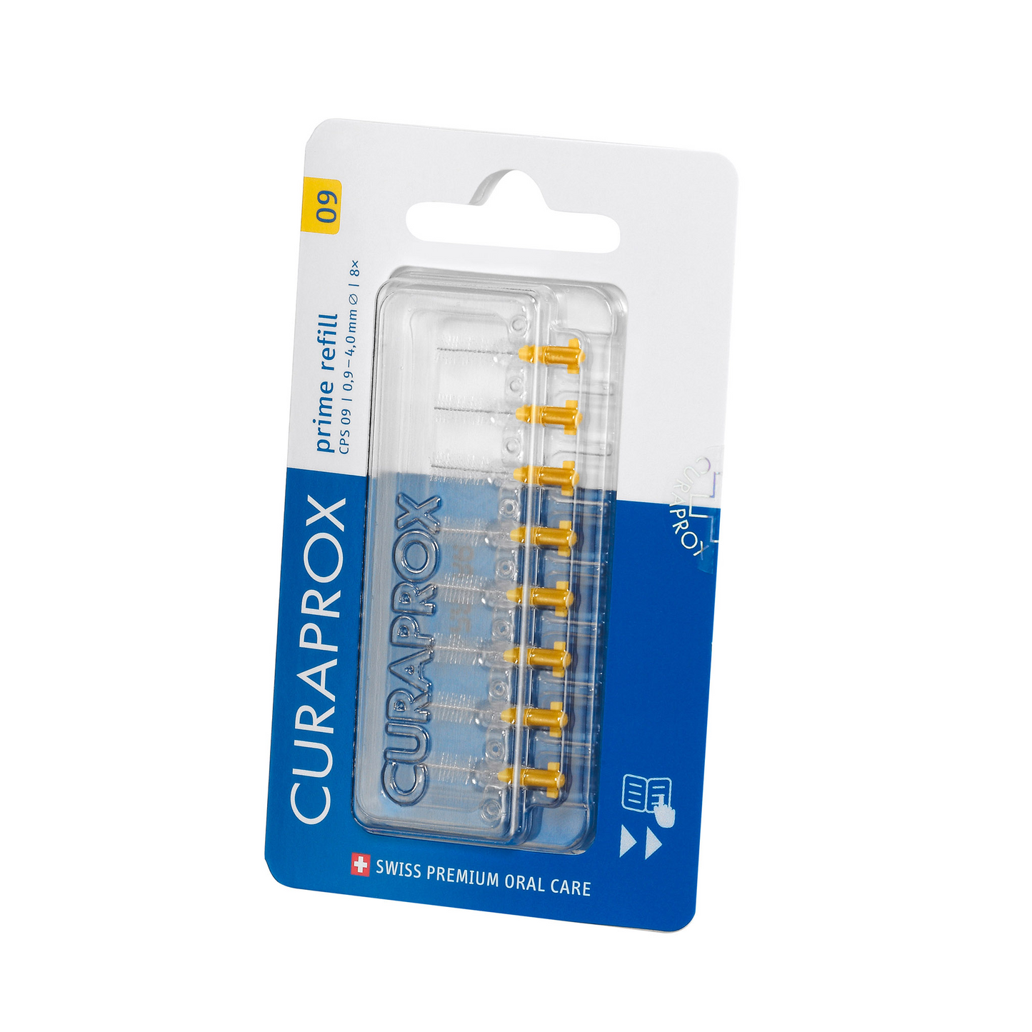 Brossettes interdentaires prime CPS 09, jaune, pack de 8
