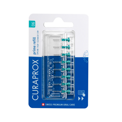 Brossettes interdentaires prime CPS 06, turquoise, pack de 8